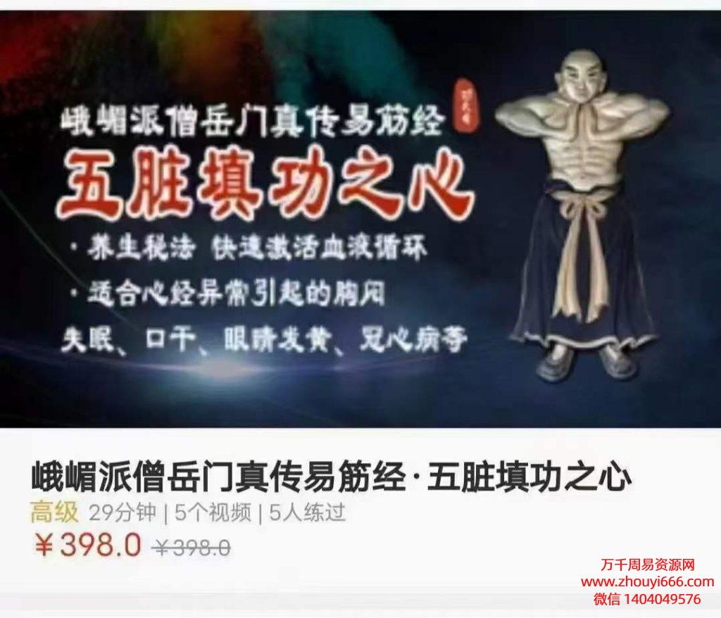 蒋培江 峨眉僧岳门真传易筋经·五脏填功之心、肺、肾、肝、脾胃全套养生功夫课程视频28集