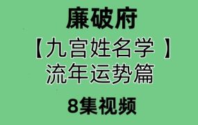 廉破府廉颇府九宫姓名学 流年运势实操篇8集视频