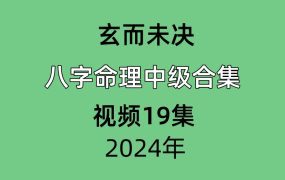 玄而未决八字命理中级视频合集19集