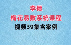 李德梅花易数系统课程视频39集含案例