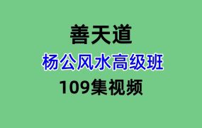 善天道杨公风水高级班109集视频