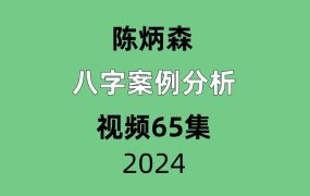 陈炳森八字案例分析视频65集