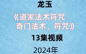 龙玉《道家法术符咒奇门法术符咒》13集视频。