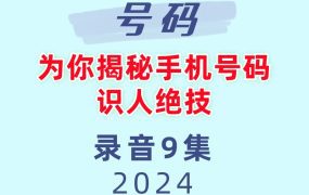 为你揭秘手机号码识人绝技录音9集