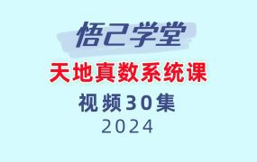 悟己学堂天地真数系统课测号码+改号码30集视频