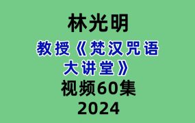 林光明教授《梵汉咒语大讲堂》60集视频