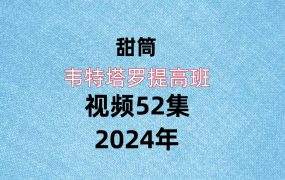 甜筒韦特塔罗提高班，视频52集
