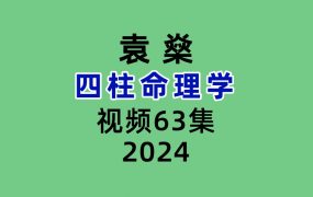 袁燊-四柱命理学63集