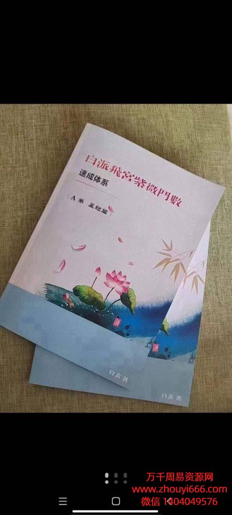 白派飞宫紫薇斗数速成体系基础！PDF电子文档，95页