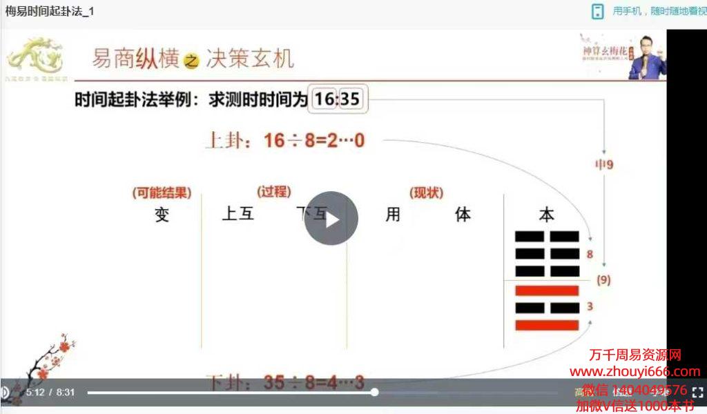【合集】25年李孟谦梅花易数1、2、3期训练营合集15集+《神算玄梅花》高级班67集 视频合集  总4套