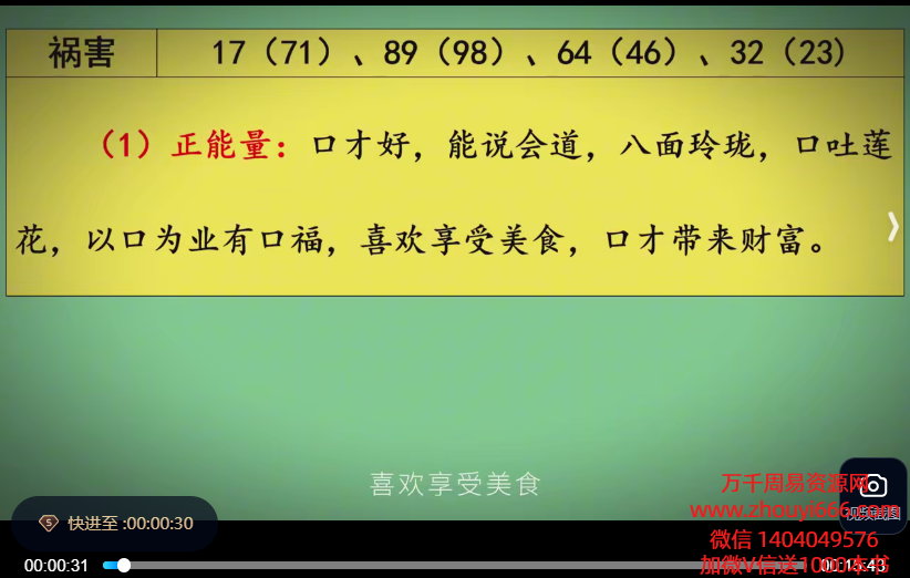 长卿老师心中有数课程10集视频，(含一节改号专场直播课)，稀缺资源