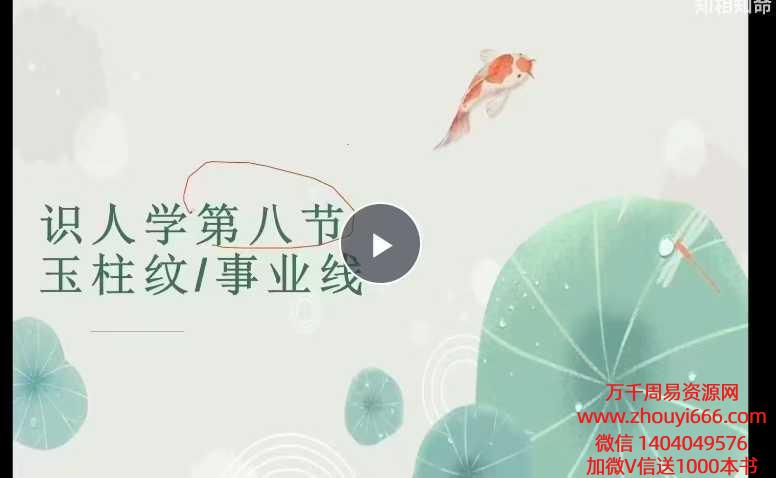 知相知命零基础学手相18集+手相进阶图谱两百多节 视频课