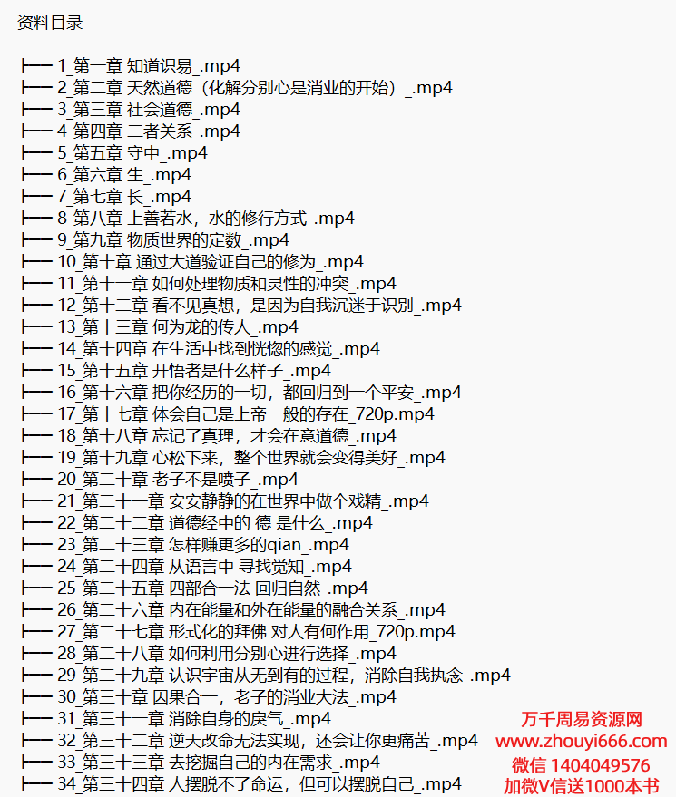慧悦详解道德经～银河子 81集视频