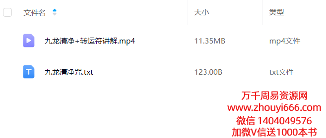 青月秘法-九龙清净+转运符 视频+文档