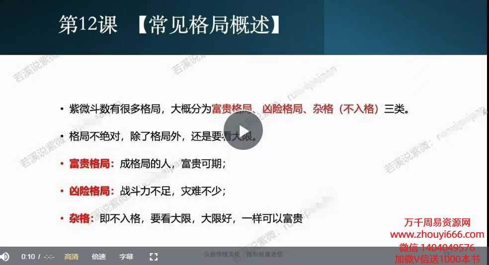 若溪说紫微15集视频