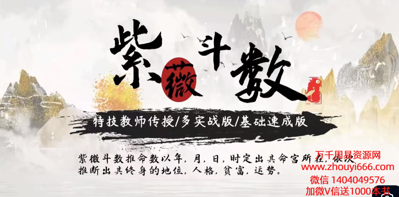 【合集】神霄云麓紫微斗数一期+二期实战视频合集2套