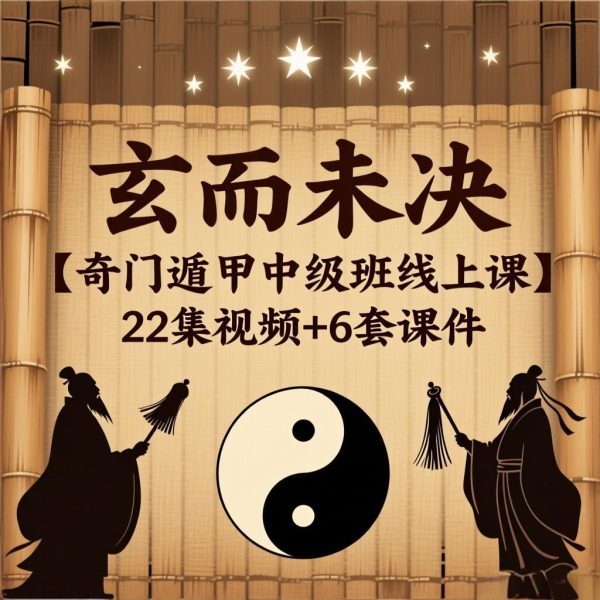 玄而未决【奇门遁甲‬中级班线上课】22集视频+6套课件「预测+筹运‬布局」
