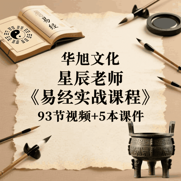 华旭文化 星辰老师《易经实战课程》93节视频+5本课件