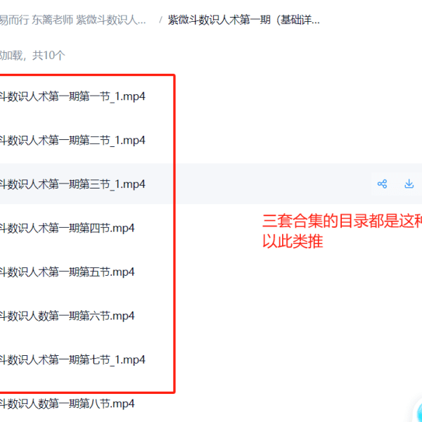 知易而行东篱老师紫微斗数识人术一二三期合集29集视频课